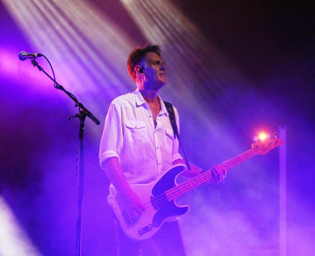 Midnight Oil bass player Bones Hillman. Photo: Getty Images