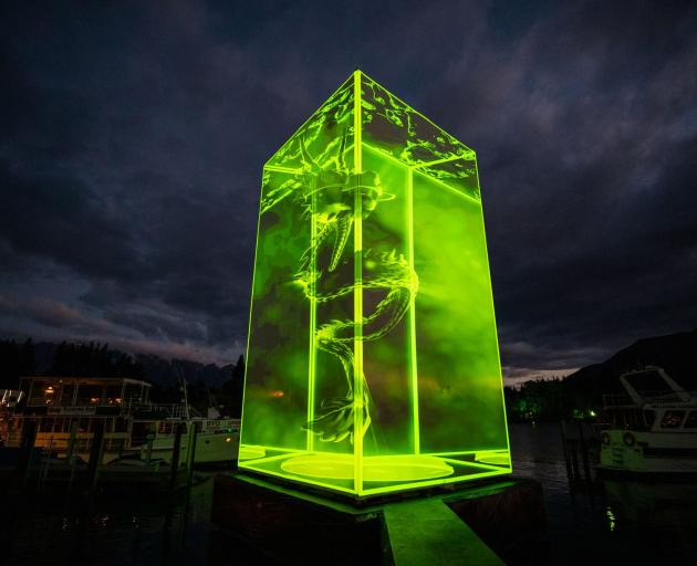 The start of the launch at Queenstown's waterfront last night. Photo: Supplied