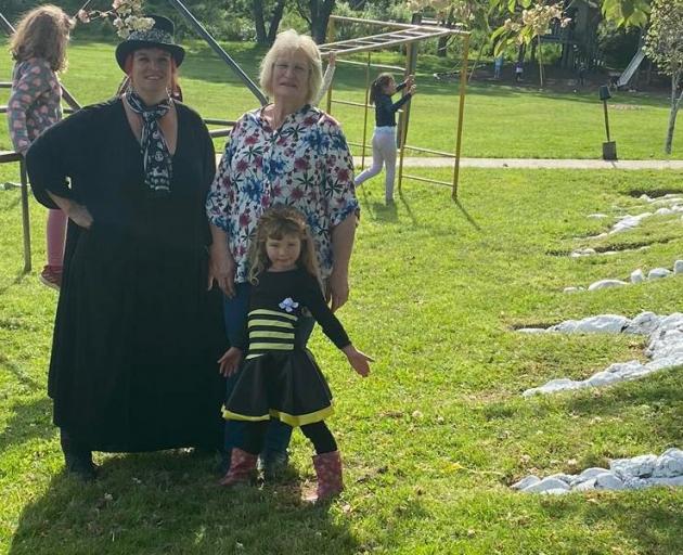 Waitati School new entrant Vita Mayhem-Bullock (5) is pictured at the school on Tuesday with her...