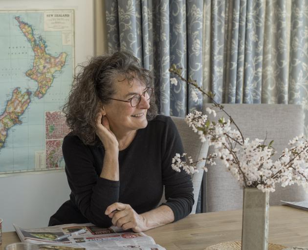 Author Kate De Goldi enjoyed the epic vistas from Henderson House where she has just finished a...