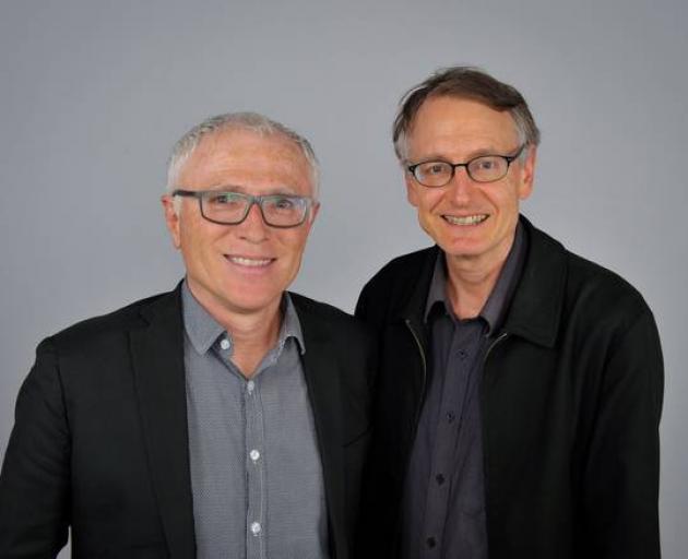 Professor Michael Baker (left), Professor Nick Wilson and a third colleague say Kiwis should wear...