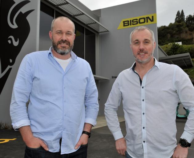 Greg and Mark Fahey outside their new Bison offices in Kaikorai Valley Rd. PHOTO: GREGOR...