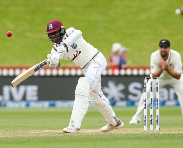 Chemar Holder of West Indies bats during day four of the second test match in the series with New Zealand. Photo: Getty Images
