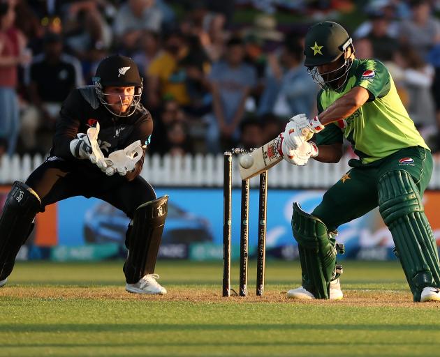 Pakistan's Mohammed Hafeez was a bright spot for the tourists, scoring 99*. Photo: Getty Images