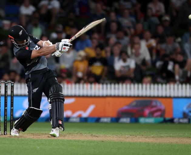 Kane Willismson returned to guide New Zealand home in a comfortable chase. Photo: Getty Images