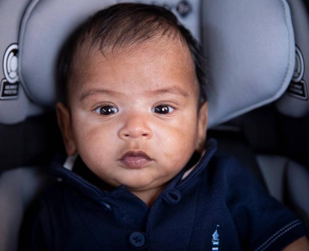 Baby Joel Don Wijesinghe is a miracle who fought for survival. Photo: Dean Purcell / NZH