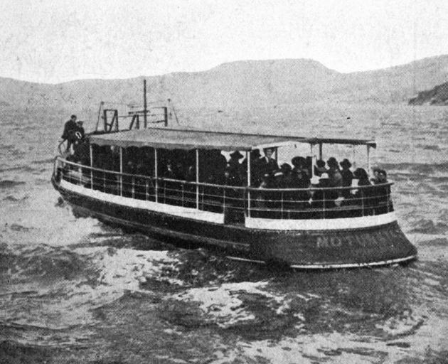 The Moturata, now running in the new harbour ferry service, Otago Harbour. —  Otago Witness, 28...