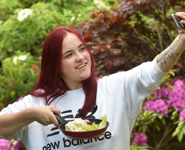 Jade O’Connell (19), who creates online content such as her ‘‘Baking with Tourette’s’’ videos, ...