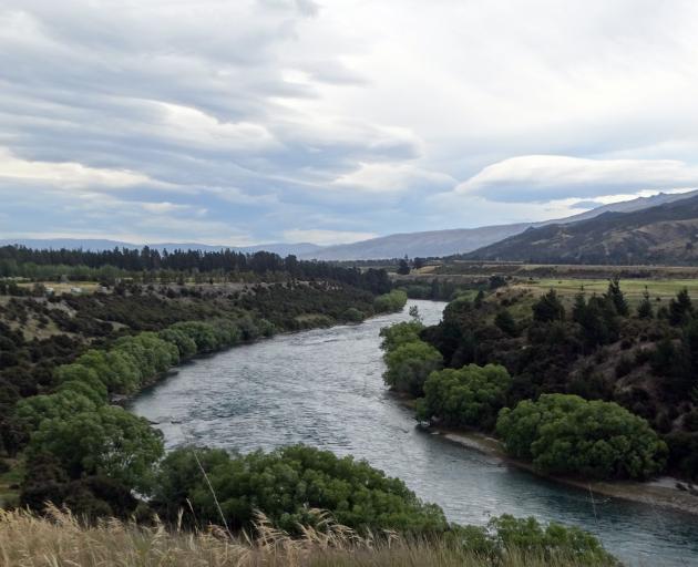 The Clutha River at Maori Point, where a new cycle trail between Wanaka and Cromwell may run...