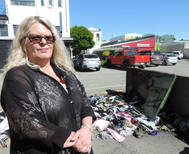 Oamaru Charity Shop manager Bonnie McLellan described the shop’s burnt bin as a ‘‘nuisance’’....
