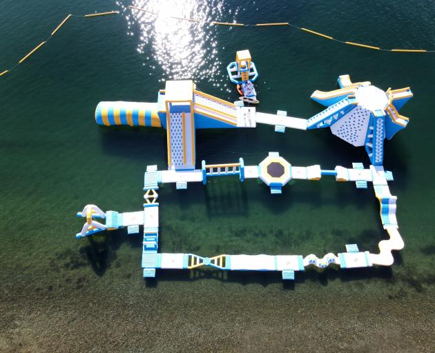 An aerial shot showing the scale of Kiwi Water Park.