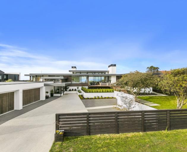 The street view of the Ocean View home which won a House of the Year categories on Friday.