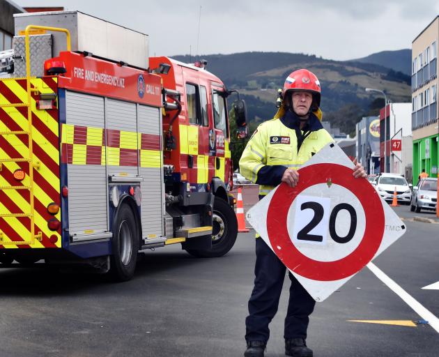 Dunedin senior firefighter Blair Harcus wants people to slow down around emergency scenes, to...