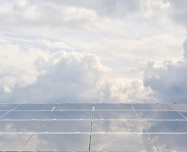 Photovoltaic cells of a solar farm. PHOTO: GETTY IMAGES