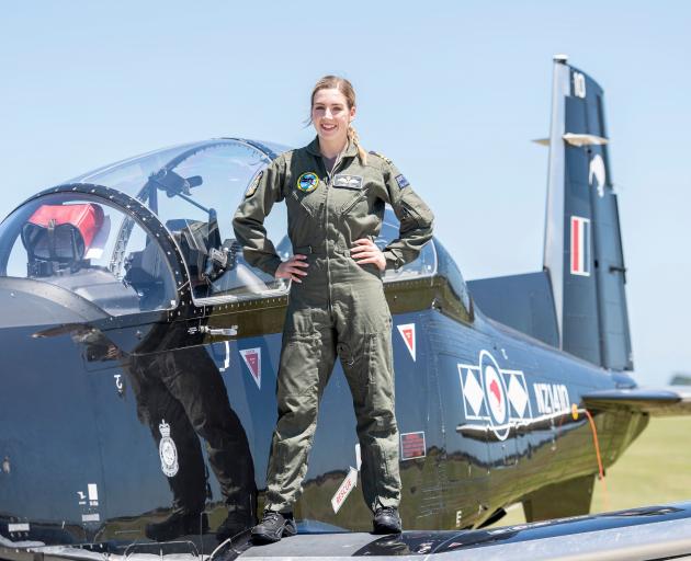 Lieutenant Jo Brook, from Dunedin, is New Zealand’s first female navy pilot. PHOTO: NEW ZEALAND...