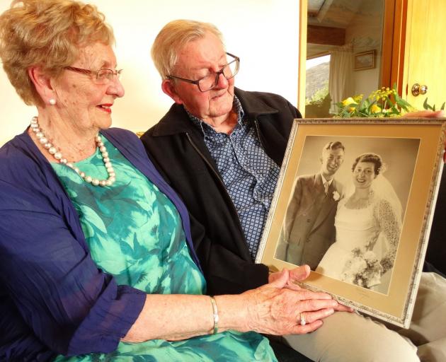Shirley and Pat Paulin reminisce about their wedding day in Dunedin 65 years ago
...