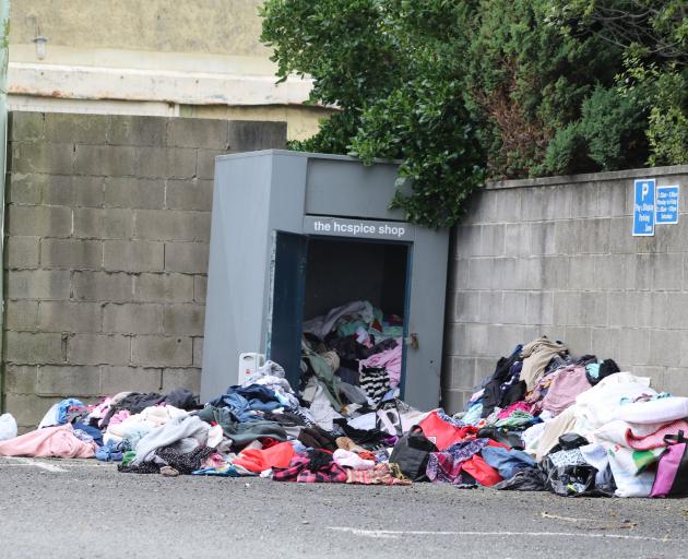 Clothing and other rubbish is being left illegally at many spots throughout the district. PHOTO:...