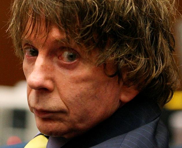 Music producer Phil Spector appears in court during his murder trial in Los Angeles. Photo: Reuters