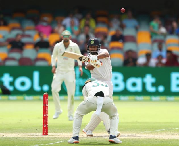 Rishabh Pant swung for the fences in an extraordinary 89 in 138 balls in Brisbane. Photo: Getty...