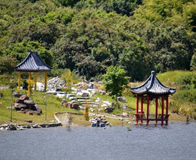 Ross Lake, Jones Creek and the Chinese Miners’ Memorial Gardens in Ross. PHOTO: GREYMOUTH STAR