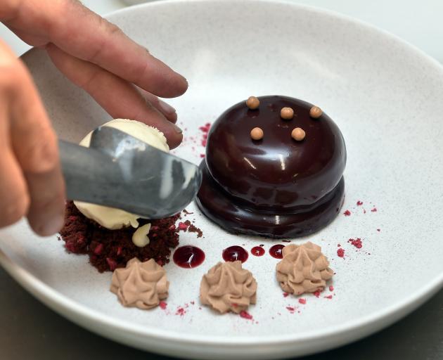 Darren Smith loves his desserts. PHOTO: PETER MCINTOSH