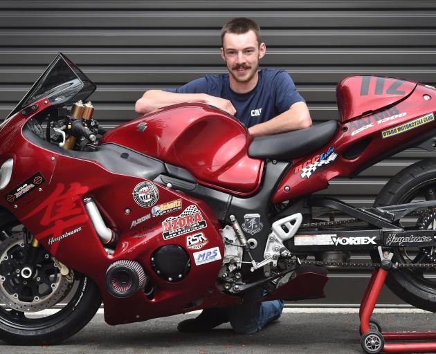 Cole Scammell, with his Suzuki Hayabusa, is all set to compete in the Burt Munro Challenge at...