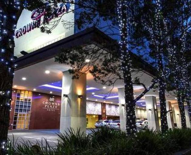 The traveller's bolt for freedom from the Crowne Plaza only lasted 100 metres. Photo: NZ Herald/File