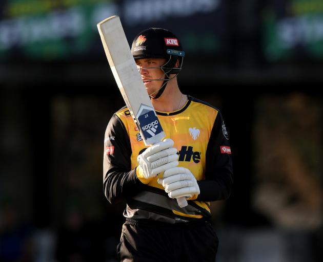 Finn Allen smashed 128 off just 59 balls against Otago. Photo: Getty Images