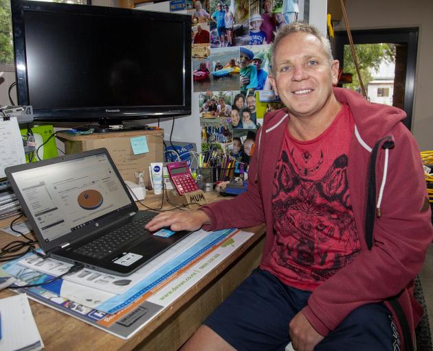 Mark Bone at his home office. Photo: Geoff Sloan