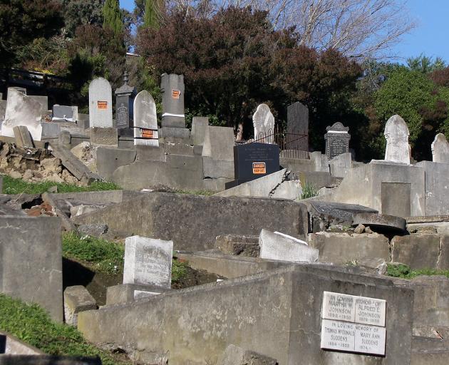Lyttelton cemetery. Photo: Geoff Sloan