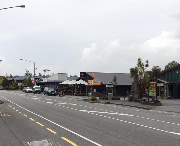 A deserted Franz Josef main street. PHOTO: SUPPLIED
