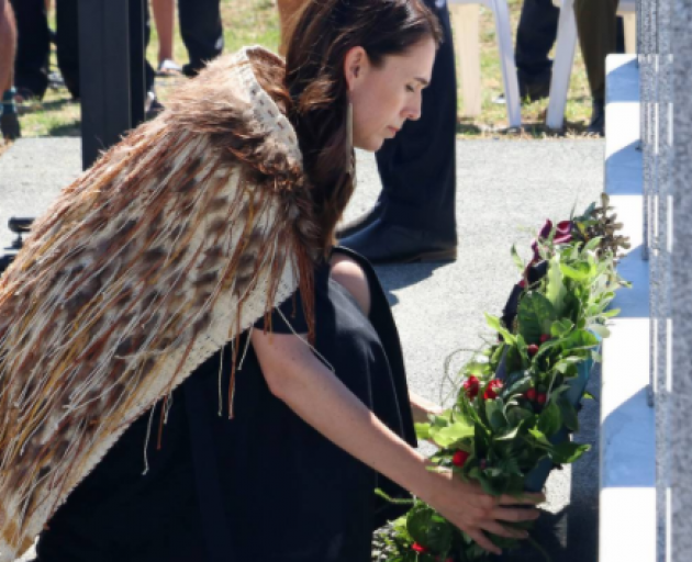 Jacinda Ardern launched the Aotearoa NZ histories curriculum while visiting a memorial to 12...