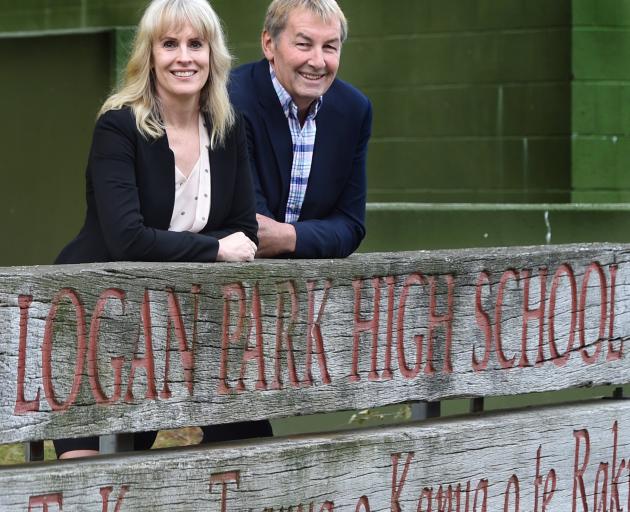 Logan Park High School co-principals Kristan Mouat and Peter Hills, who had to manage New Zealand...