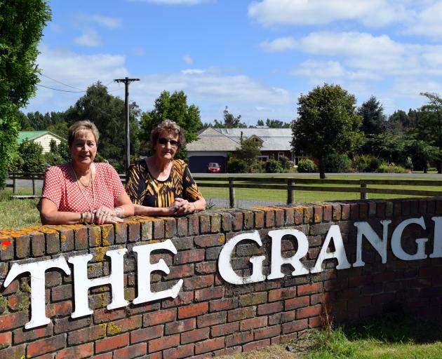 Sisters Patricia Snell (75, left), of Auckland, and Joan King (83), of Motueka, visit the farm...