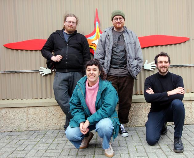 Atawhai Interactive Ltd game developers (from left) Max Howard-Martens, Lisa Blakie, Connor...