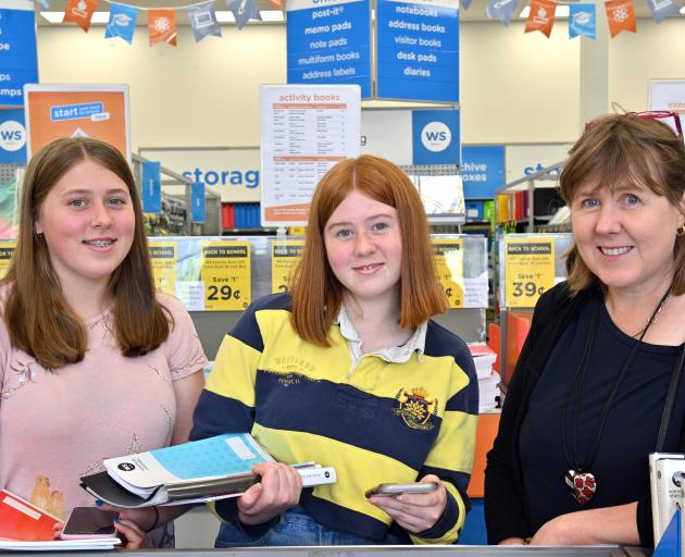 Sisters Sarah (14) and Olivia (15) Oram, who are returning to Kavanagh College and starting year...