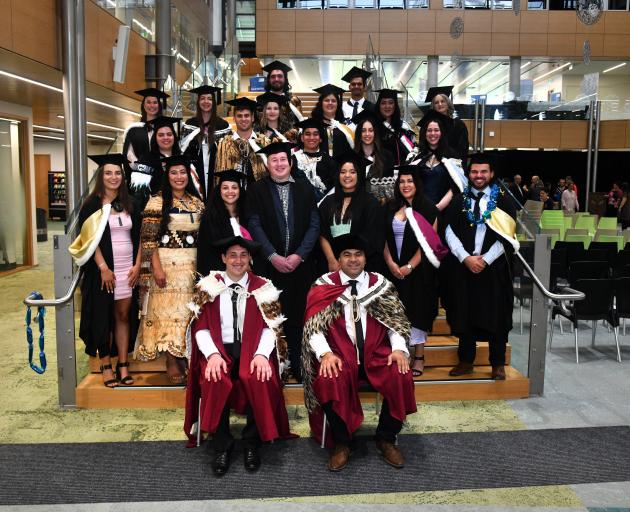 University of Otago graduates who took part in Te Heika Pounamu 2019, the university’s graduation...