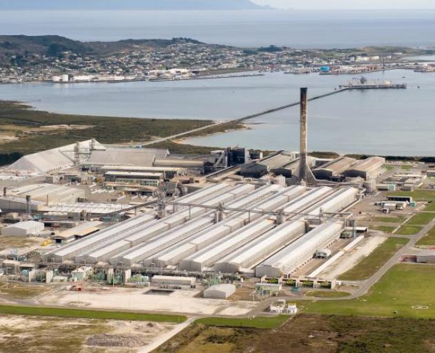 The smelter at Tiwai Point. Photo: ODT files
