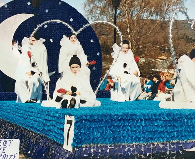 A ‘‘Pierrot Love’' float wins first prize at a previous Alexandra blossom festival. PHOTO: ERNEST...