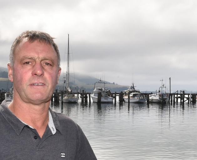 Port Chalmers Fishermen’s Co-operative Society Ltd president Ant Smith with the Careys Bay wharf...