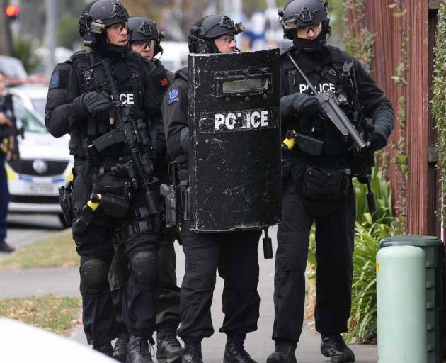 A man was taken into custody after a two-hour stand-off with police. Photo: NZ Herald