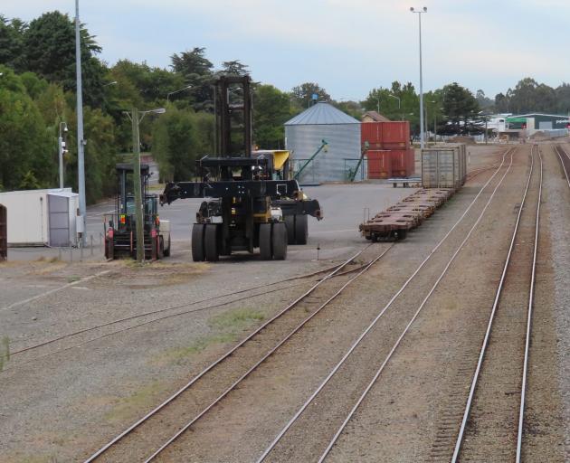 Ashburton's rail freight hub off West Street. Photo: Supplied