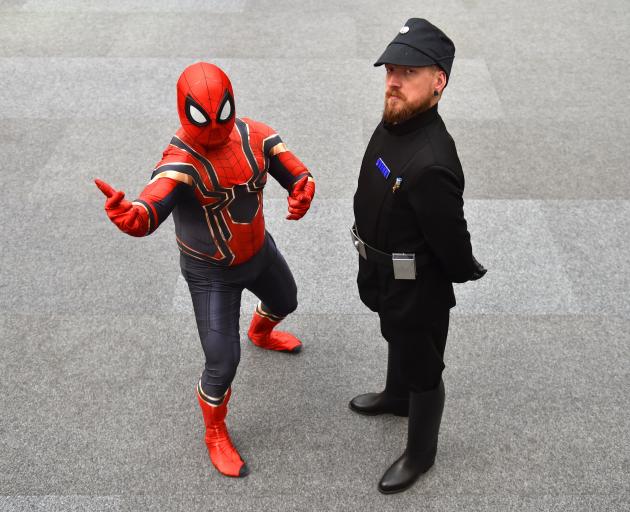 Enthusiastic cosplayers Brian Satake (left) and Cameron Lindsay will be working together to...
