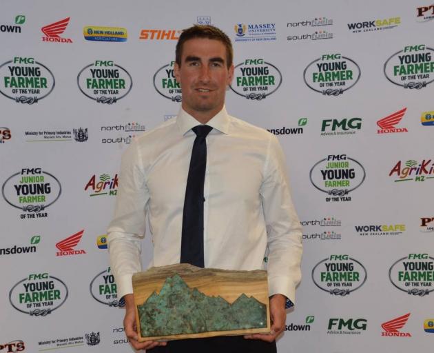 FMG Young Farmer of the Year Aorangi Regional winner Dale McAlwee, of Pendarves Young Farmers...