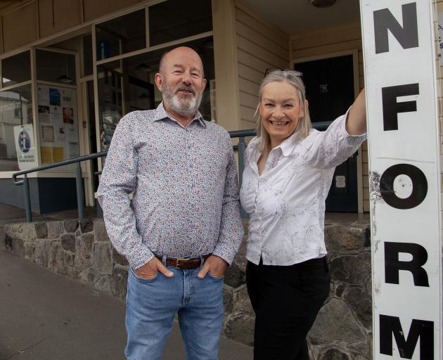 Chris Brown and Jane Davies. Photo: Geoff Sloan