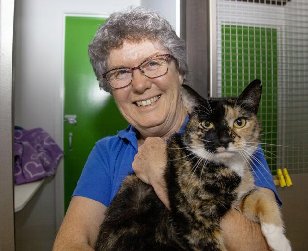 Joyce Latham with 'Hope' who has found a new home. Photo: Geoff Sloan