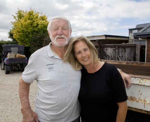 Grizz Wyllie and his partner Jenny Anderson. Photo: Geoff Sloan