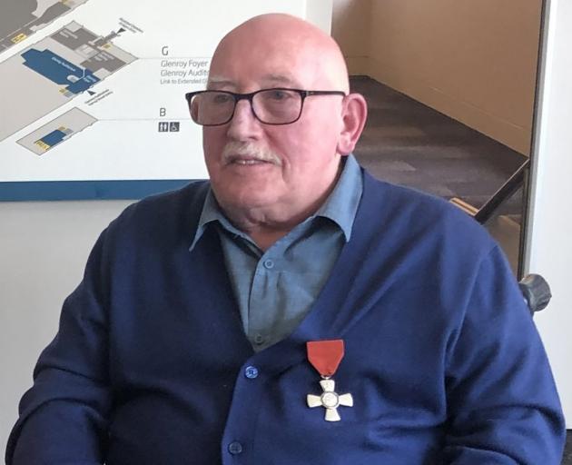 Jim Kelly with his MNZM. PHOTO: FACEBOOK