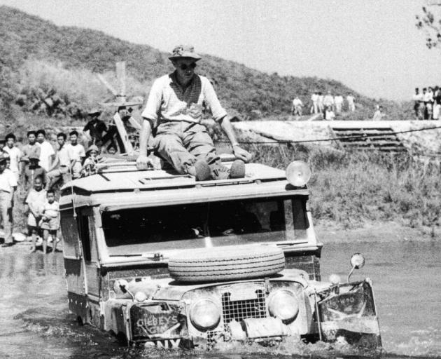 ‘‘The Oxford’’ Land Rover, the first vehicle of its type to be driven overland from London to...
