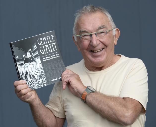 Russell King and the book Gentle Giant he has written. PHOTO: GERARD O’BRIEN